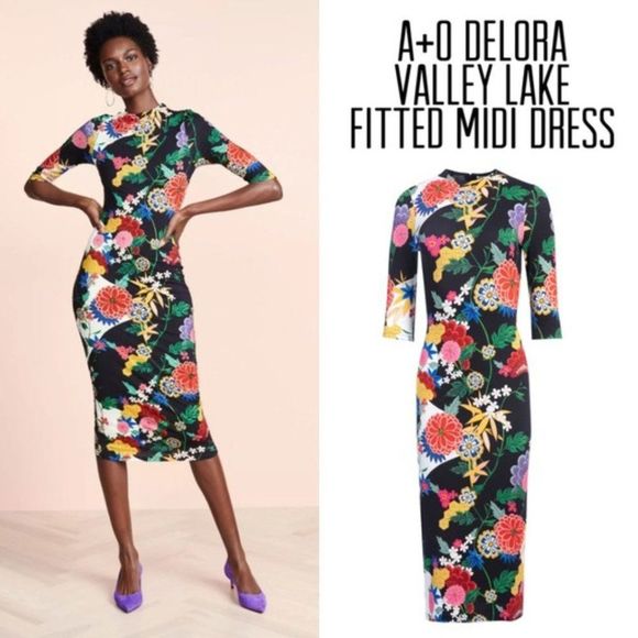 Delora fitted hotsell midi dress